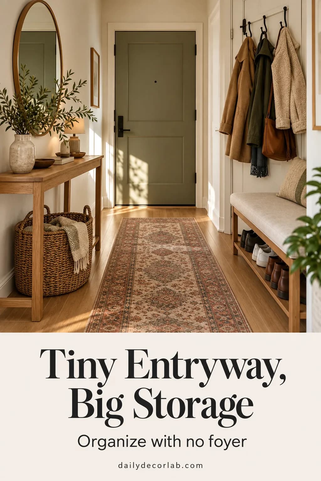 Pin: small apartment entryway organization ideas