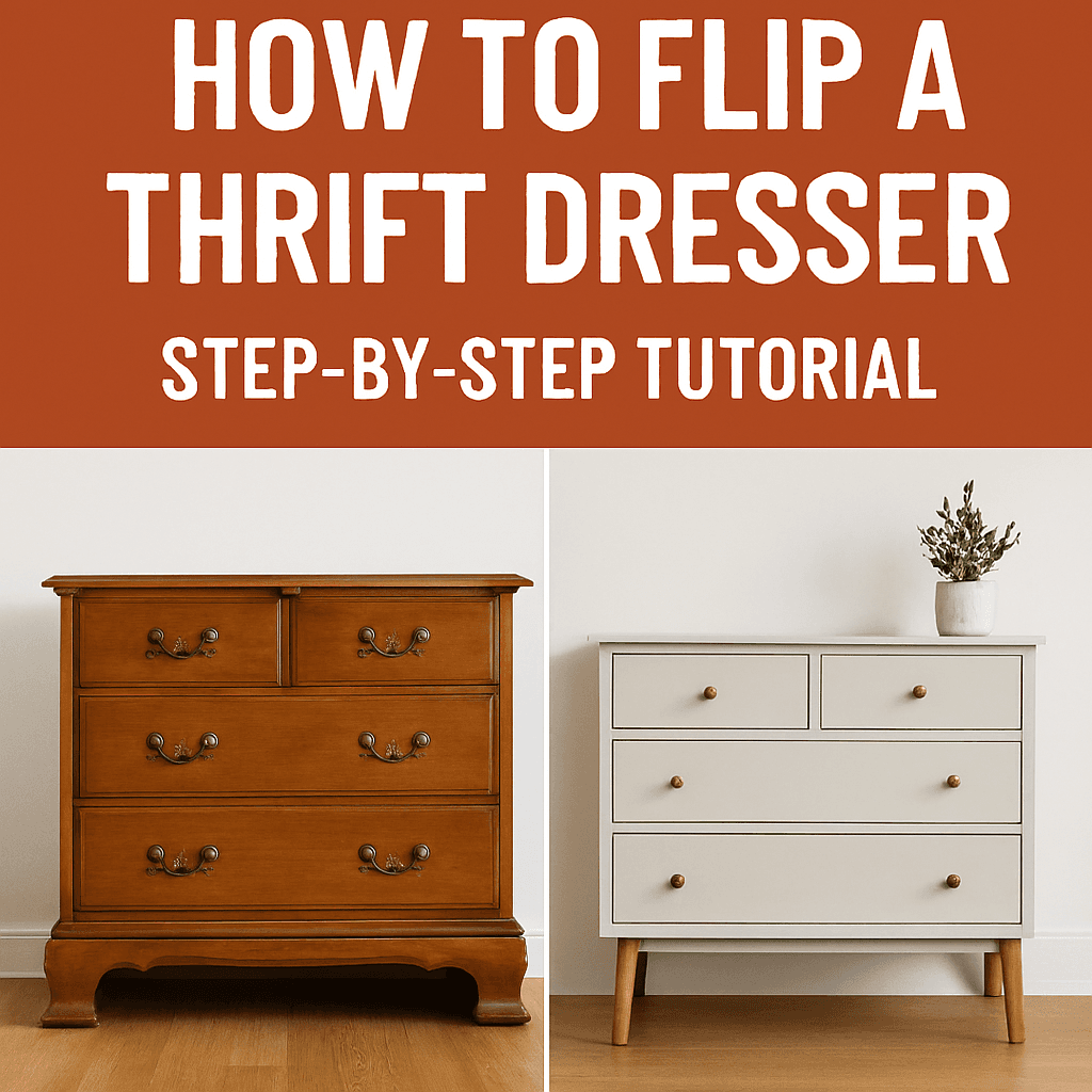 Thrift Dresser Flip Tutorial: 7-Step Guide to a Profitable Makeover
