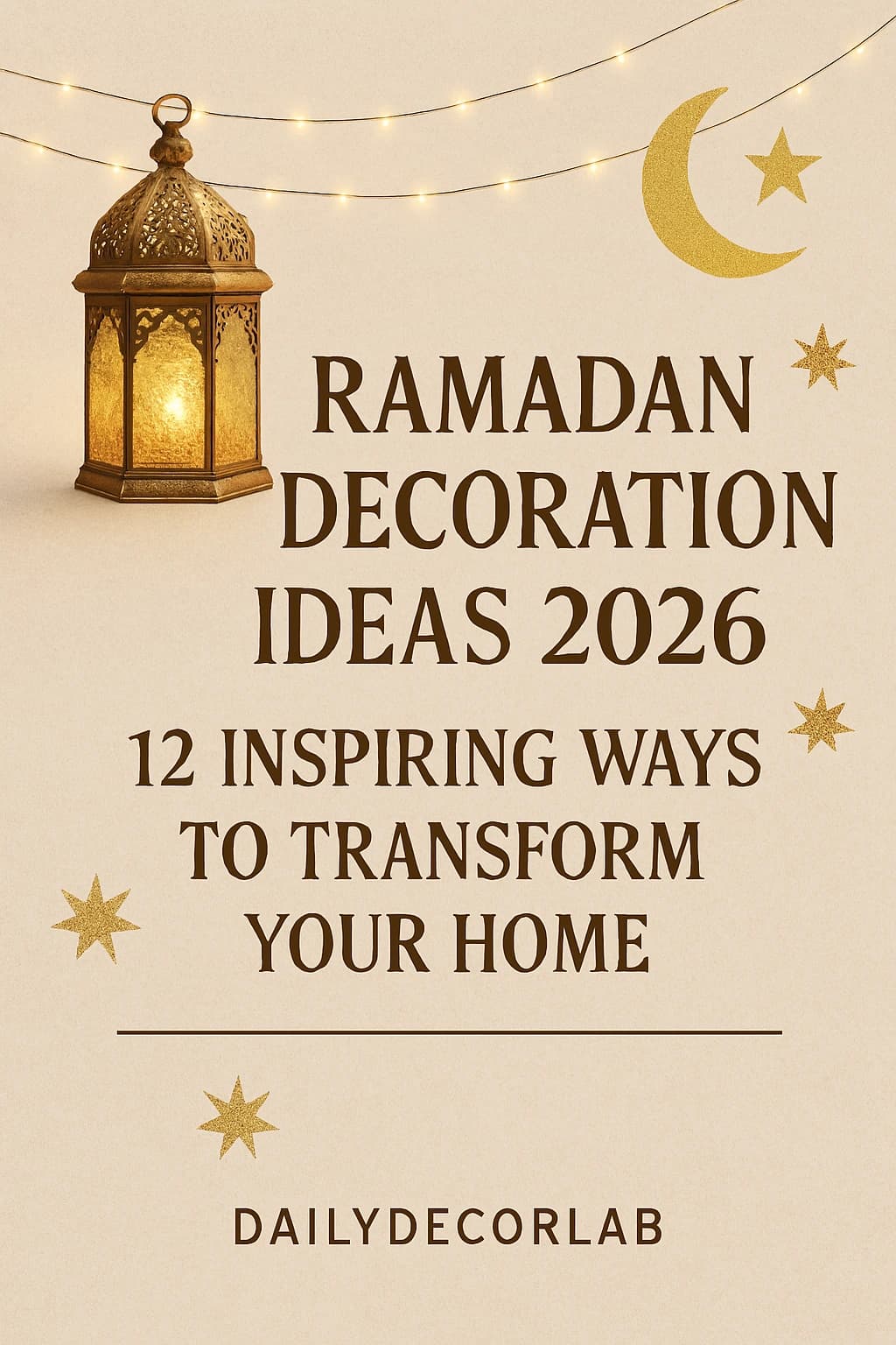 Ramadan Decoration Ideas 2026: 12 Inspiring Ways to Transform Your Home